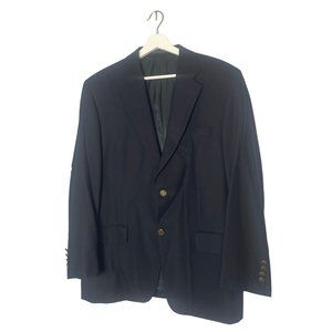 S. Cohen Navy Earl Wool Suit Jacket Size 42S Workwear Office Formal